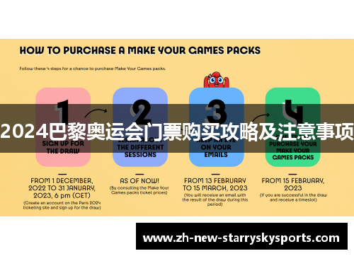 2024巴黎奥运会门票购买攻略及注意事项